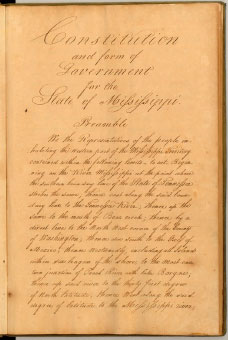 1817 Mississippi Constitution
