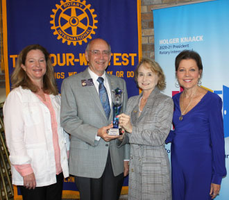 Presiding Judge Virginia Carlton honored with Rotary Champion of Change